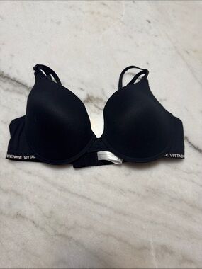 Adrienne Vittadini Black Padded T-Shirt Bra